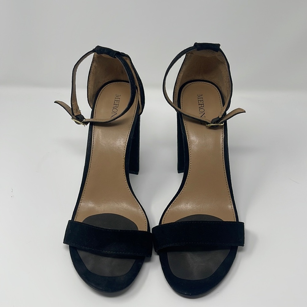 Merona Black Strappy Heels